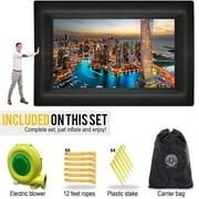 Jumbo 20 Feet Inflatable Outdoor and Indoor Theater Projector Screen - Includes Inflation Fan, Tie-Downs and Storage Bag - Updated Version