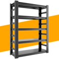 thumbnail image 1 of SFTORMAS 72" H Garage Shelving Heavy Duty Storage Shelves Adjustable 5 Tier Metal Shelves for Garage Warehouse Basement Industrial Utility Racks,Black, 1 of 1