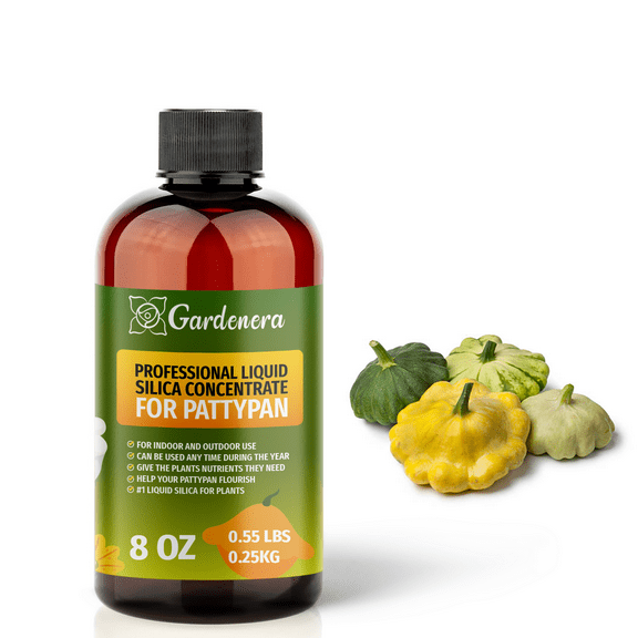 β PREMIUM Bioavailable Silica Fertilizer for Pattypan β 8oz β Ideal for Hydroponics & Soil β Healthier Plants with Strong Stalks - CONCENTRATE