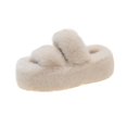 thumbnail image 1 of Fluffy Slippers Women's Outfit Spring and Autumn Flat Toe Cute Fluffy Cotton Slippers, 1 of 6