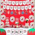 thumbnail image 5 of Strawberry 1st Birthday Party Decoration, Strawberry and Blueberry Themed Birthday Party Supplies Happy Birthday Banner Berry Sweet One Birthday Balloons Cake Toppers Decor for Girls 1st Birthday, 5 of 7