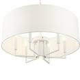 thumbnail image 4 of 49376-03 Livex Lighting Meridian - 7 Light Pendant in Modern Style - 24 Inches wide by 18.5 Inches high-White Finish    -Traditional Installation, 4 of 12