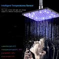 thumbnail image 3 of Amdohai 8 inch LED Rainfall Shower Head Square Shower Head Automatically RGB Color-Changing Temperature Sensor Shower Head for Bathroom, 3 of 7