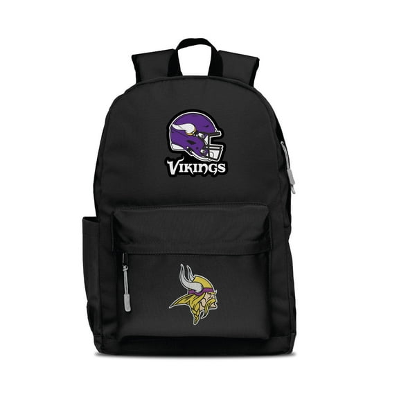 MOJO Black Minnesota Vikings Two Logo Campus Backpack