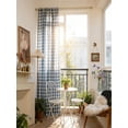 thumbnail image 2 of Woven Trends Farmhouse Curtains,Rural Style Curtain 23"x55" Classic Country Plaid Gingham Checkered Design Machine Washable for Living Room Bedroom Balcony Modern Home Decor, 2 of 6