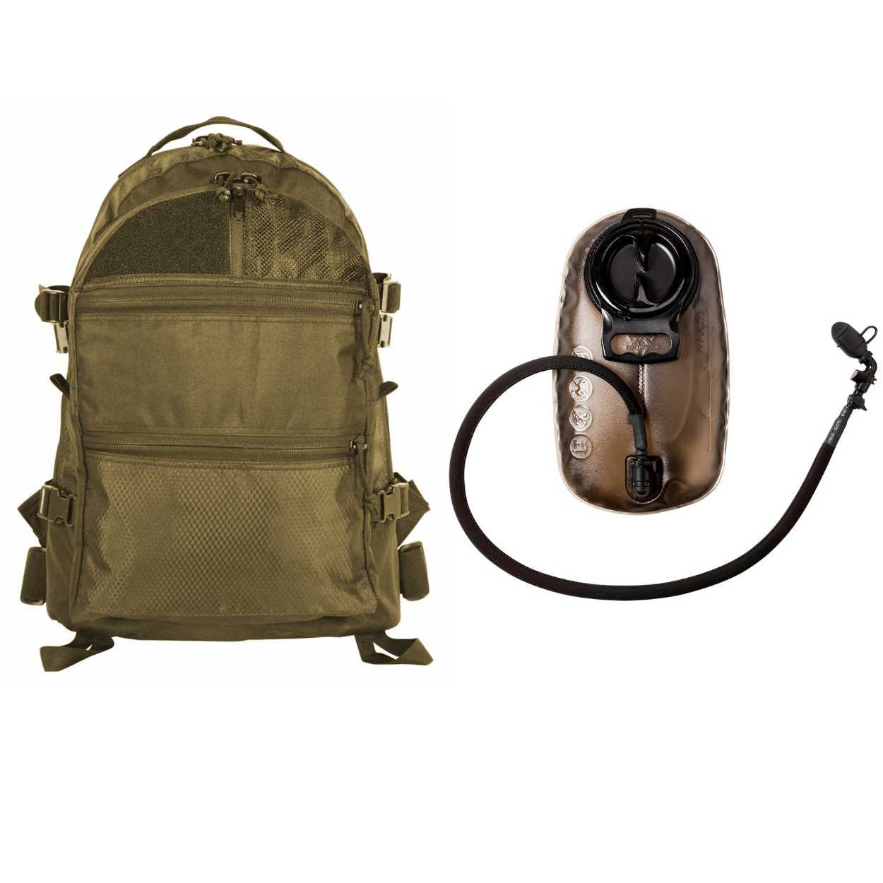 Voodoo Tactical 3 Day Assault Pack with Voodoo Skin and 2L Hydration Reservoir by Voodoo Tactical