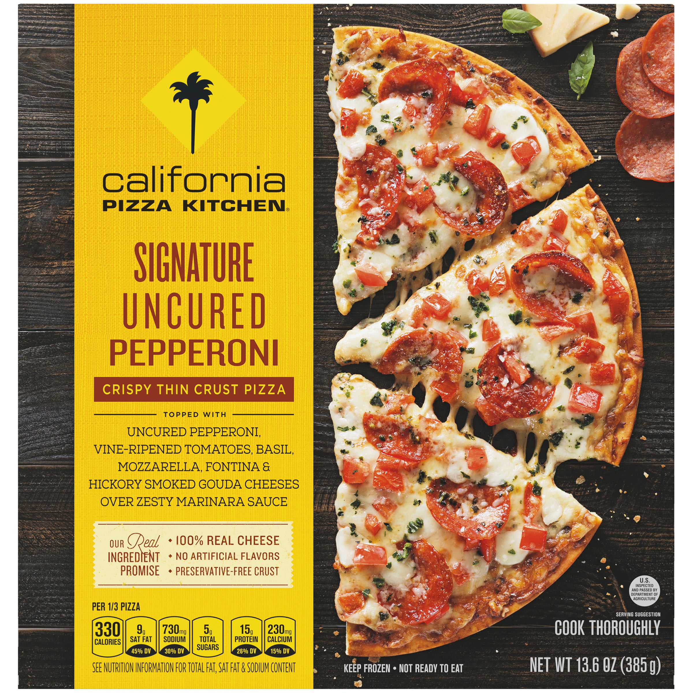 CALIFORNIA PIZZA KITCHEN Signature Uncured Pepperoni Crispy Thin Crust