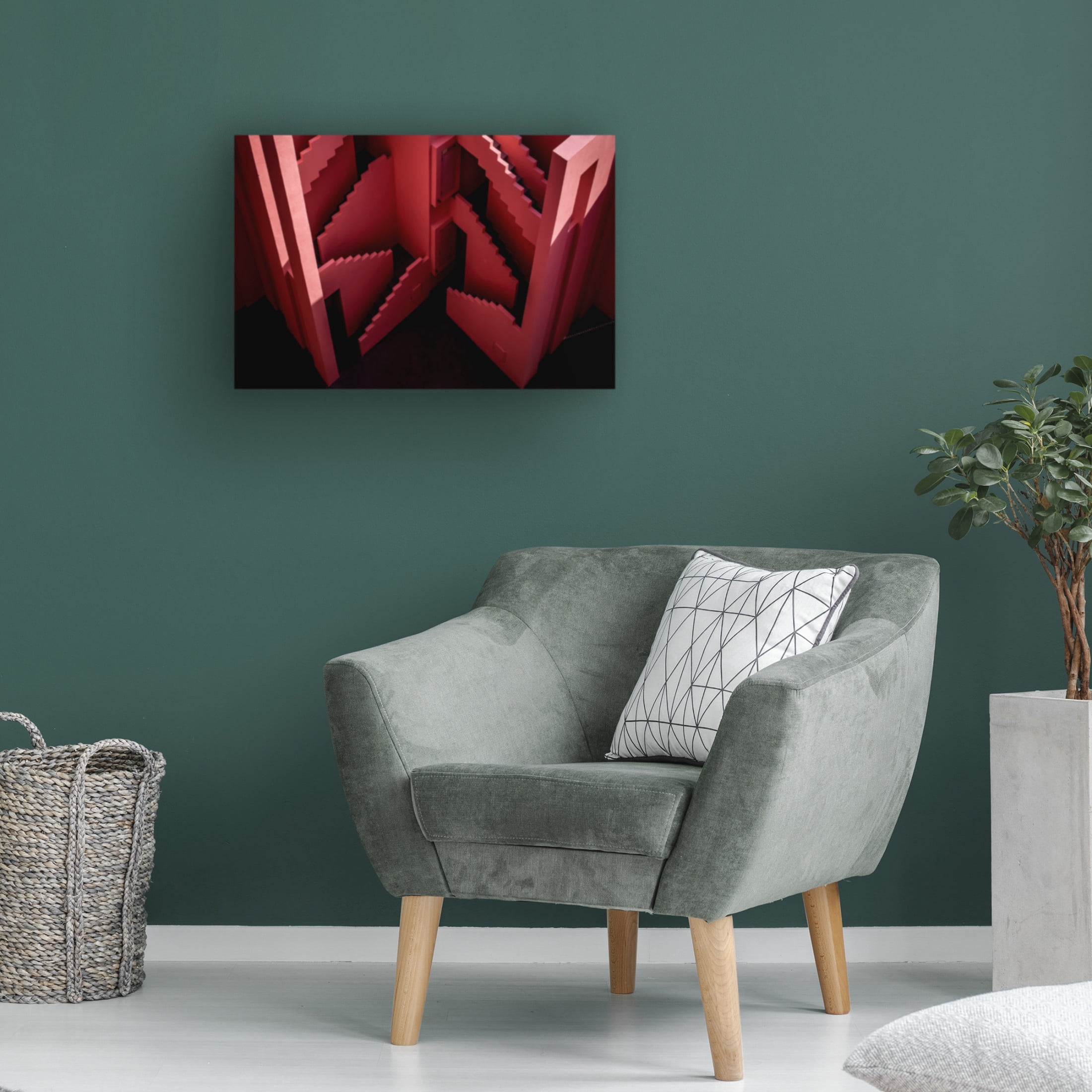 Trademark Fine Art Linda Wride Muralla Roja 46 Canvas Wall Art