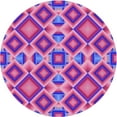 thumbnail image 1 of Ahgly Company Machine Washable Indoor Round Transitional Orchid Purple Area Rugs, 4' Round, 1 of 7