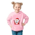 thumbnail image 3 of AOMPMSDX Christmas Prints Toddler Boys Girls Pullover Sweatshirt Children Solid Plus Babies Hooded Color Top Girls Tops Pink 100, 3 of 3