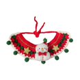 thumbnail image 3 of Collar de gato lindo, collar de gatito, bufanda, decoración festiva, suave, para vestir, corbatas navideñas tejidas a mano para las fiestas navideñas bolas S, 3 of 8