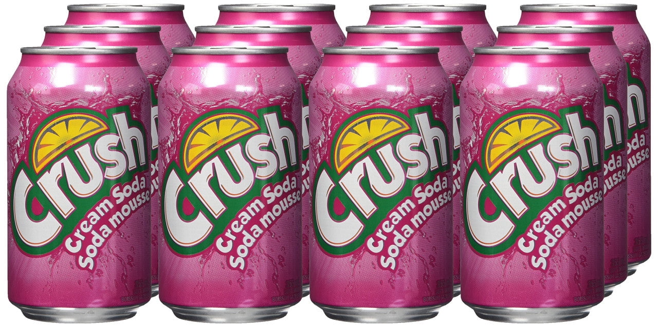 Crush Cream Soda Soft Drink 12 Cans 355ml/12 fl. oz