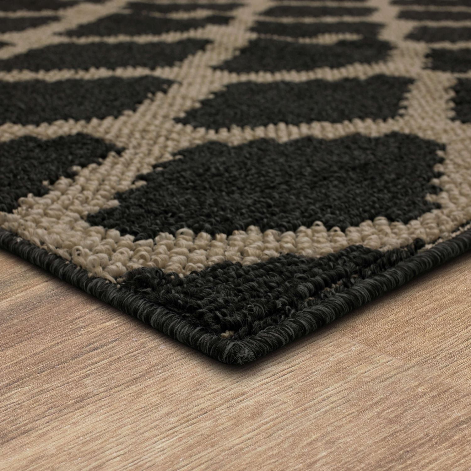 Mohawk Home - Tapis touffeté en polyester à motif de losanges, praline/havane