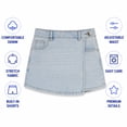 thumbnail image 5 of Jessica Simpson Girls Denim Skort Casual Mid Waist Denim Skirts with Shorts with Pockets, 5 of 7