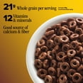 thumbnail image 4 of Chocolate Cheerios, Heart Healthy Gluten Free Breakfast Cereal, Family Size, 19.2 oz, 4 of 16