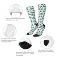 thumbnail image 6 of Daiia Sports Socks Roosters And Plants Printed Novelty Crew Socks for Men Women Knee High Socks Cotton Socks Soft & Breathable Support Unisex Socks, 6 of 9