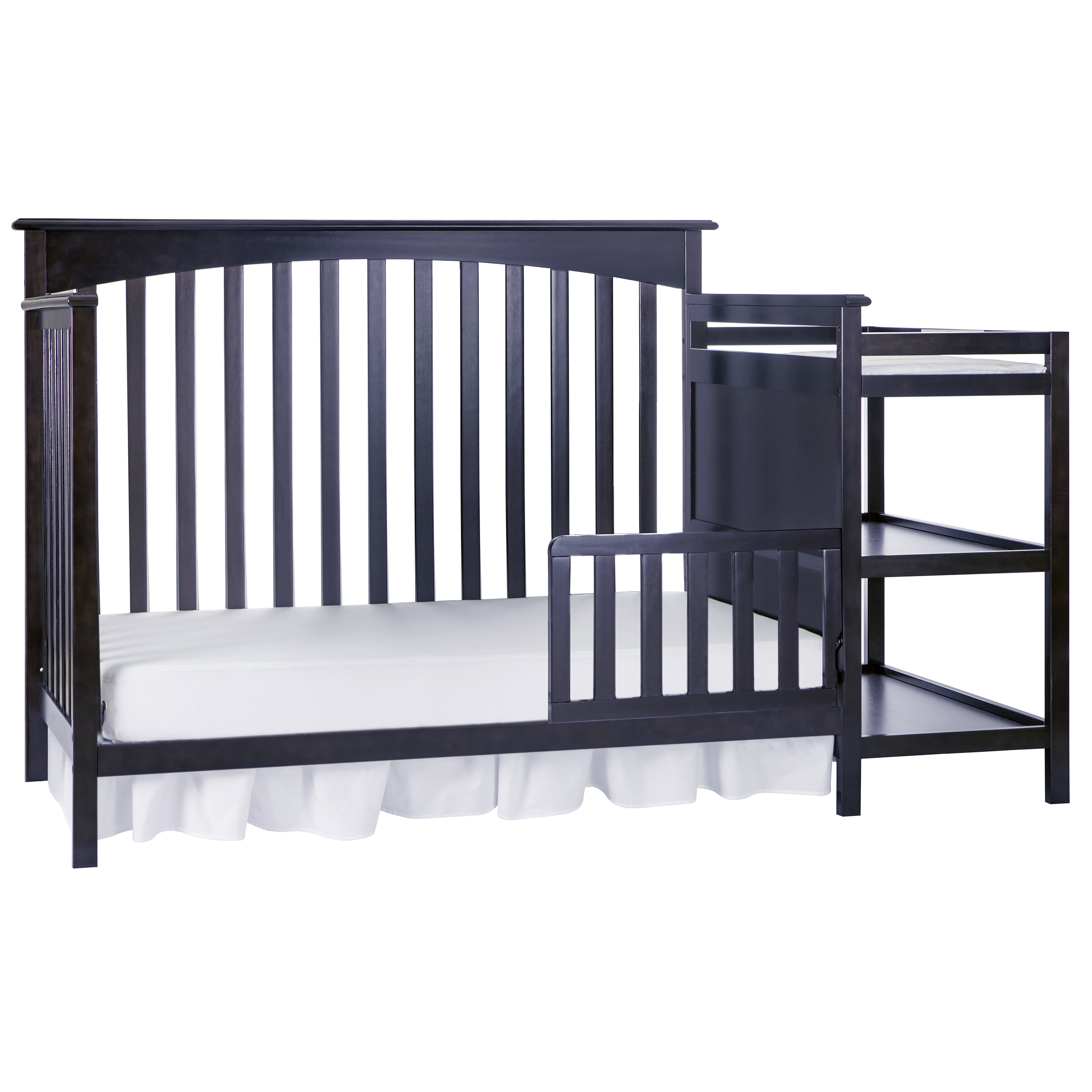 Dream On Me Chloe 5-in-1 Convertible Crib and Changer, Navy