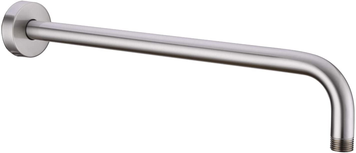 Brushed Nickel Finish 16"  Extra Long Shower Extension Arm NEW 