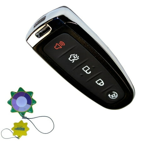 Funkmaster Flex Ford Expedition - HQRP 5 Buttons Keyless Remote Case Shell Smart Prox Key for Ford Expedition, Flex 2015-2016; Focus, Taurus 2013-2016 plus HQRP UV Meter