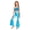 Light Blue, variant on Kids Girls Rave Festival Crop Top with Pants Set Cheer Team Uniform Sequins Hip Hop Jazz Dance Outfit Purple 6
