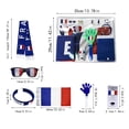 thumbnail image 2 of Match Day Accessories Qatar Theme Plastic Fan Gear Set with Handheld Flag, Novelty Glasses, Stadium Hand Clapper Noisemaker, Face Paint, Wristband, Scarf, Soccer Watch Party Decor, 2 of 6