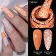 thumbnail image 1 of Bamboohart Vernis Gel Réfléchissant Fluorescent Rose 7 ml, Paillettes, Néon, Semi-Permanent, UV LED, Vernis Gel pour Nail Art, Manucure, 1 of 8