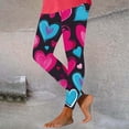 thumbnail image 1 of TaTaai Women's Valentine Print Casual Yoga Leggings, Valentine's Day Gift, Daily Home Activewear Leggings Gift, 1 of 6