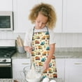 thumbnail image 4 of Cartoon Construction Vehicles Signs Beige Pattern Kids Aprons for Girls and Boys,Adjustable Neck Strap Toddler Aprons for Kids Cooking Baking, 4 of 6
