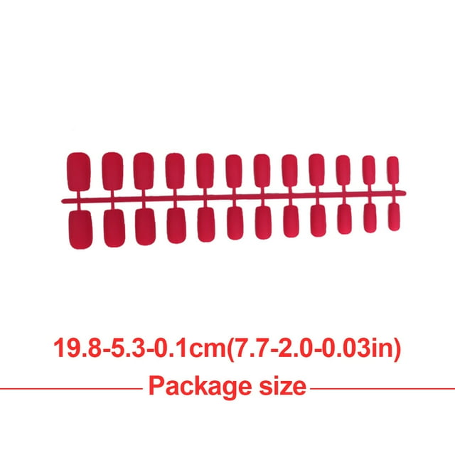 1 Set Glue on Nails of Multiple Medium Length Files Stick Full Cover Wraps Art Decals Artificial Beauty Tool Manicure Kit Decorations 26