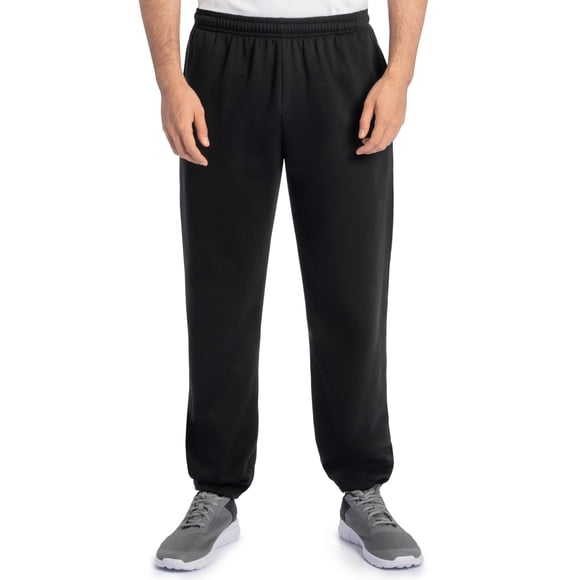 Pantalón deportivo de felpa Eversoft para hombre Fruit of the Loom, negro