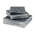 thumbnail image 4 of Benjara Lida Decorative Storage Box Set of 3, Wood and Pewter Gray Metal Finish, 4 of 5