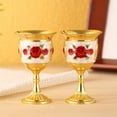 thumbnail image 3 of Joernso 20ml Wine Cup Vintage European Style Zinc Alloy Beverage Goblet Champagne Glass for Bar, 3 of 8