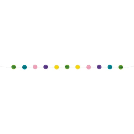 Spring Colors Easter Honeycomb Ball Garland, 7ft.