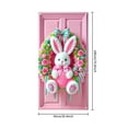 thumbnail image 3 of YWIYIUD 1PC Happy Easter Door Cover Easter Decorations, 71x35 Inch Easter Rabbit Eggs Door Banner Welcome Easter Banner Spring Theme Rabbit Door for Front Door Wall Indoor Outdoor Home Decor, 3 of 7
