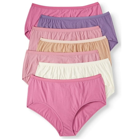 Just My Size - Just My Size womens' cool comfort cotton briefs, 5 + 2 ...