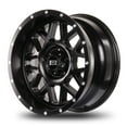 thumbnail image 5 of 18x9 Mudder Trucker MT859 Mutiny Satin Black 5x127 5x5 ET-12 wheel rim, 5 of 5