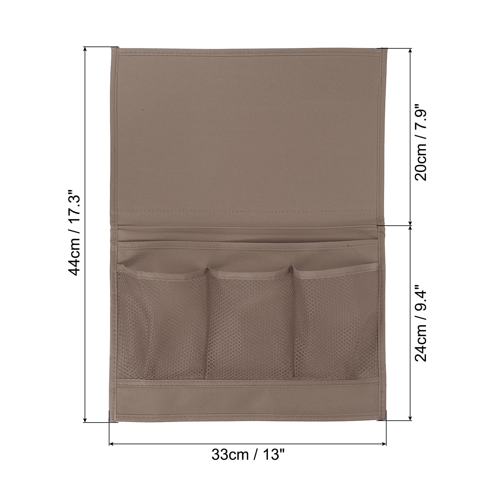 Unique Bargains Bedside Caddy Bedside Organizer Hanging Bag Brown