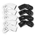thumbnail image 4 of 9Pcs Golf Iron Club Head Covers Set Golf Wedge Covers Set with Number Tags 4-9,P,A,S PU Golf Iron Headcovers for Men Women Golf Accessories, 4 of 8