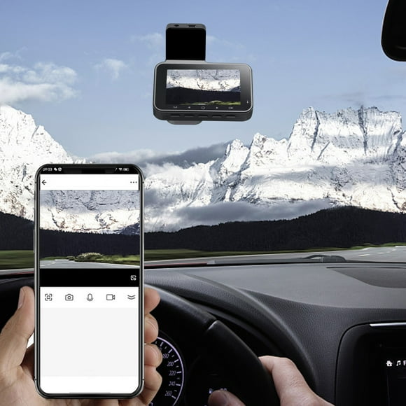 EGNMCR Vehicle Camera Dash Cam Front And Rear,Built In WiFi 1080P Dash Camera For Cars,3 Inch Display Dashcam,120° Wide Angle Camera Recorder,Night Vision Dash cam