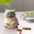 thumbnail image 5 of 3.54" Cats Squeezing Toys, Large Stress Relief Toys, Handmade Cats Fufu Sensory Toys, Cute Soft Cats Designs, Stress Relief Gifts for Office Home Cats Lovers, 5 of 7