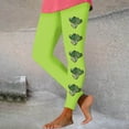 thumbnail image 2 of QATAINLAV St Patricks Day Leggings for Women High Waisted Tummy Control Workout Leggings Trendy Shamrock Leaves Print Irish Green Soft Yoga Pants Mint Green XXL Deals of The Day Lightning, 2 of 5