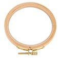 thumbnail image 3 of Yosoo Hand Embroidery Hoop Wooden Circle Frame for Cross Stitch Embroider Needle Arts DIY Tool, DIY Embroidery Tool,Embroidery Frame, 3 of 7