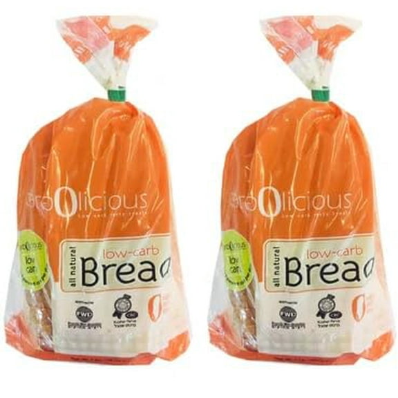 Low Carb Keto Bread - Kosher - 16 oz Each - Low Calorie, Vegan, Sugar Free - No Preservatives - Freeze Upon Receipt