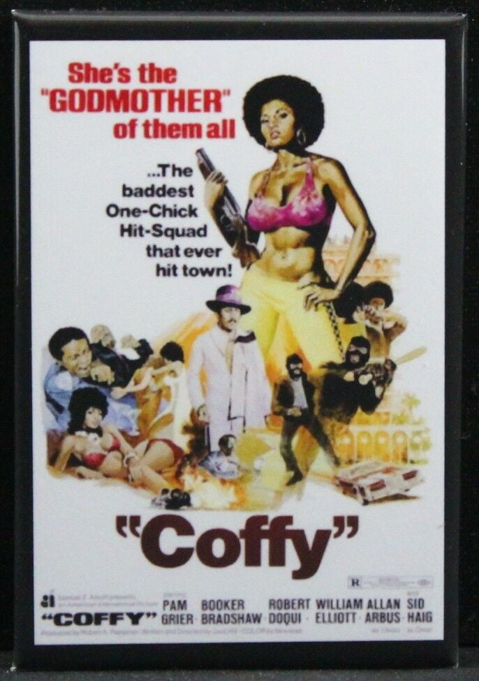 Pam Grier "Coffy" Movie Poster 2" X 3" Fridge Locker Magnet 