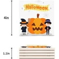 thumbnail image 3 of FMSHPON Halloween Theme Pumpkin Pattern Set of 8 Coaster for Drinks, Absorbent Ceramic Stone Coasters Cup Mat with Cork Base for Home Kitchen Room Coffee Table Bar Decor, 3 of 4