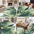 thumbnail image 6 of Rectangle Area Rug 6x9ft,Gradient Green Palm Leaf Washable Carpet Non-Slip Runner Accent Rugs Indoor Floor Mat for Bedroom Living Room Decor,Watercolor Tropical Leaves, 6 of 9