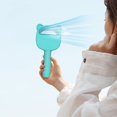 thumbnail image 4 of Fiudx Ofertas relámpago del día Mini secador de pelo para extensiones de pestañas, pequeño ventilador recargable por USB, tres velocidades, con energía eólica, para colgar con mucha frecuencia, 4 of 7
