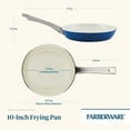 thumbnail image 6 of Farberware Vibrance 10 Inch Ceramic Nonstick Frying Pan, Dishwasher Safe and Oven Safe to 500°F, Blue, 6 of 13