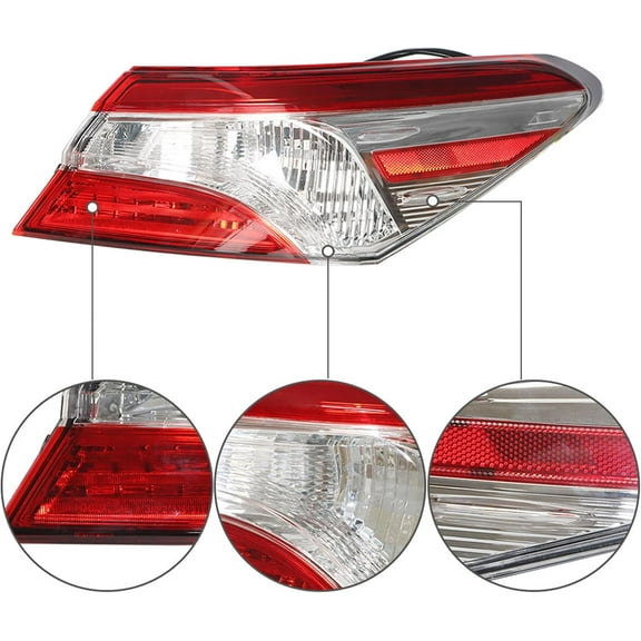 SEBLAFF Outer Tail Light Assembly Lamp For 2018-2020 Toyota Camry Passenger Right Side