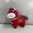 thumbnail image 2 of HUISZJ 2026 New Year Mascot Horse Plush Toy, 7.89inch Crying Horse Doll, Fortune Zodiac Horse Plush Toy for Home Office Decor, 2 of 3